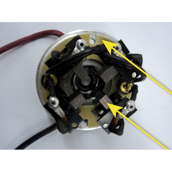 DC Brush Plate & Brush Assembly With Rear Cover